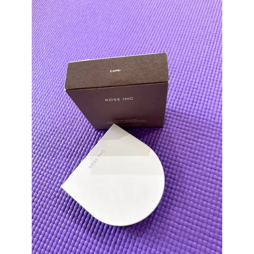 Rose Inc Solar Infusion Soft-focus Cream Bronzer in capri Full Size NEW makeup